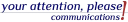 Your Attention, Please! communications logo