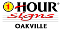 1 Hour Signs -Oakville Logo