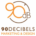 90 Decibels LLC Marketing & Design Logo