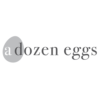 a dozen eggs Logo