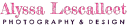 Alyssa Lescalleet Photography Logo