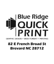 Blue Ridge Quick Print Logo
