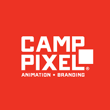Camp Pixel Animation and Branding Logo