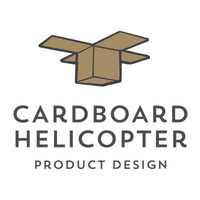 Cardboard Helicopter Product Design Logo