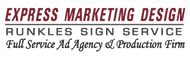 Express Marketing Design & Runkles Sign Service Logo