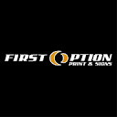 First Option Print and Signs Logo
