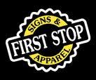 First Stop Signs & Apparel Logo