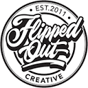 Flipped Out Creative Logo