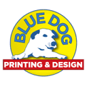 Blue Dog Printing & Design Logo