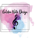 Golden Note Design Logo