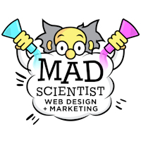 Mad Scientist Web Design + Marketing Logo