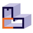 Moon Cube Design Logo