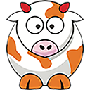 One Orange Cow Logo