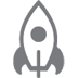 Shiny Rocket Design Logo