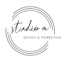 studio a design and marketing Logo