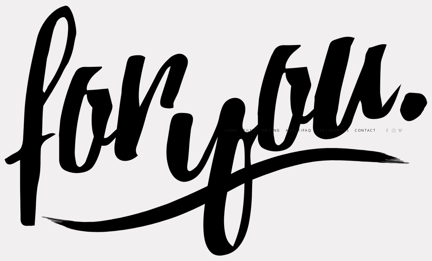 For You Wedding Films logo