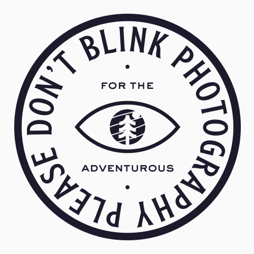 Please Don't Blink Photography Logo