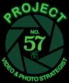 Project No. 57 Video & Photo Strategist  Logo