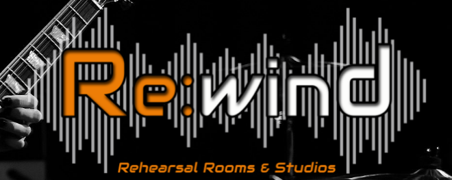 Rewind Rehearsal Rooms Logo