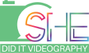 SHE Did It Videography Logo