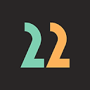 22 Letter Graphic Design Logo