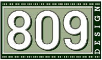 809 Design logo