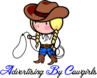 Advertising by cowgirls Logo