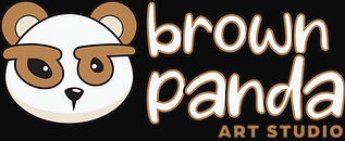 Brown Panda Art Studio Logo
