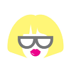 dumb blonde design Logo
