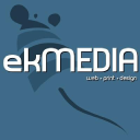 ekMEDIA - web • print • design logo