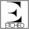 Etched logo