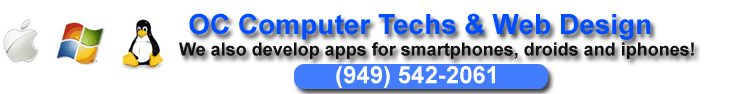 OC Computer Repair Techs & Web Design Logo