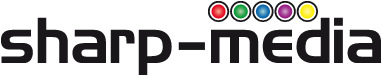 Sharp-Media Creative Solutions logo