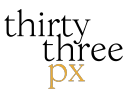 Thirty Three Px - Design Studio Logo